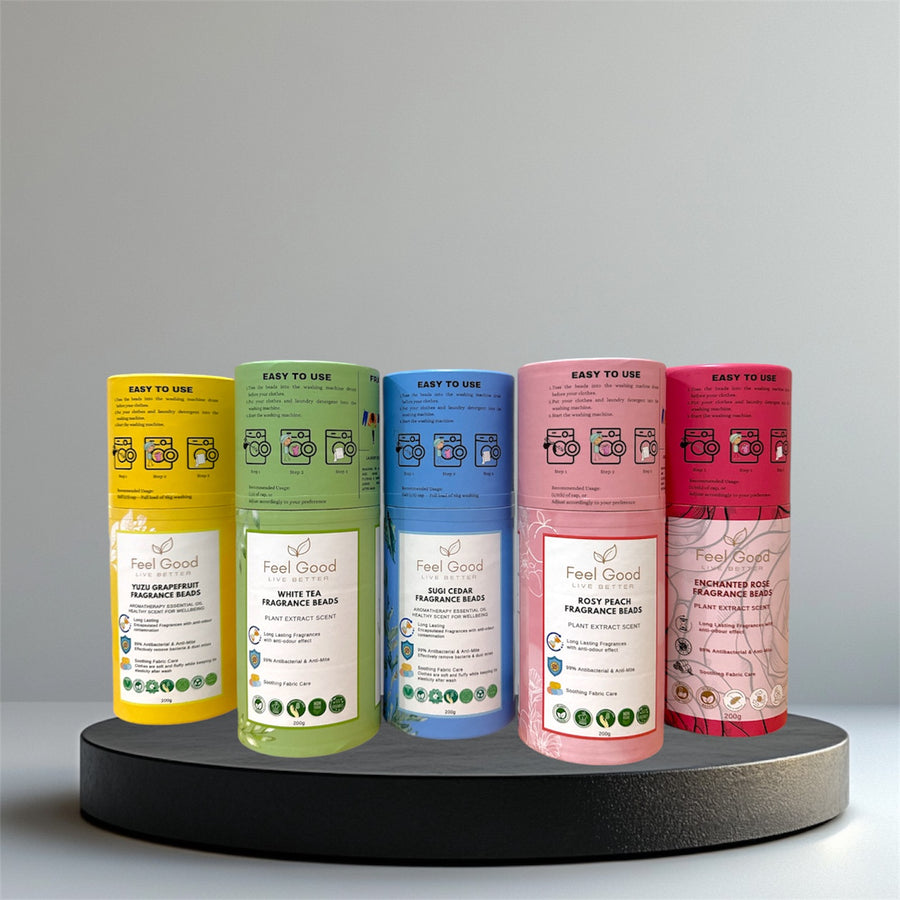 Feel Good Laundry Fragrance Beads | Long lasting scent of plant extract