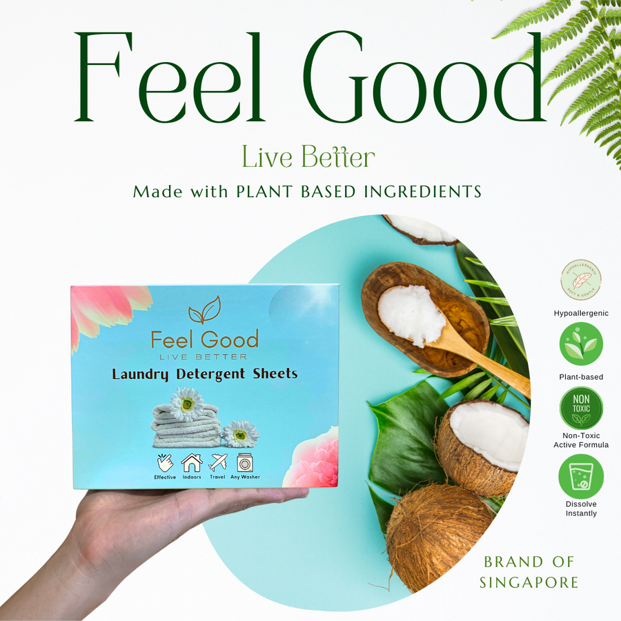Feel Good Laundry Detergent Sheets | Hypoallergenic and Low Sud